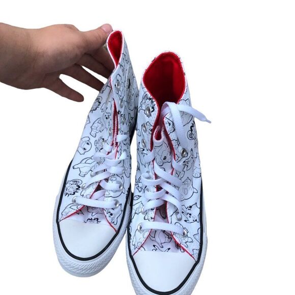 BRAND New Limited Edition Pokémon X Converse Poke Ball All Star High Size 8 - Picture 6 of 10